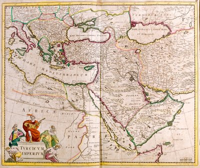 Italien, Balkanhalbinsel, Türkei, Libanon, Syrien, Israel, Jordanien, Irak, Arabische Halbinsel, Iran von Frederick de Wit