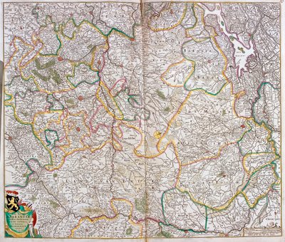 Südholland, Nordbrabant, Flämische Region, Wallonien, Brüsseler Region, Limburg, Niederlande, Belgien von Frederick de Wit