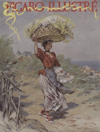 A Biarritz. Titelblatt von Le Figaro Illustre, März 1895 von Frederik Hendrik Kaemmerer