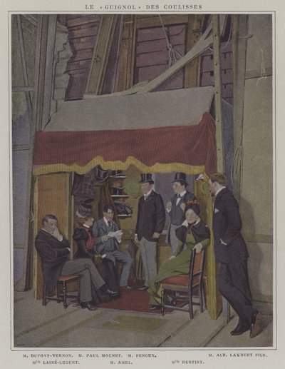 Schauspieler hinter den Kulissen an der Comédie-Française von French Photographer