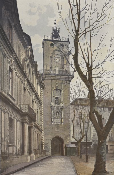 Aix, Rathaus und Glockenturm von French Photographer