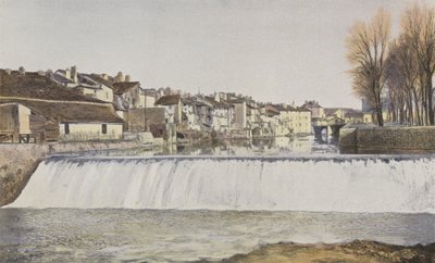 Aurillac, Alte Häuser am Ufer der Jordanne von French Photographer
