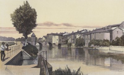 Bar-le-Duc, Die Notre-Dame-Brücke über die Ornain von French Photographer