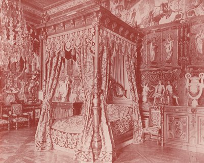 Schlafzimmer von Anne von Österreich, Fontainebleau von French Photographer
