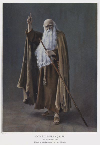 Eugene Silvain als Friedrich Barbarossa in Les Burgraves von French Photographer