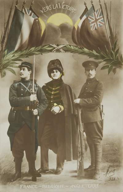 Erster Weltkrieg, Allianz Frankreich - Belgien - England, 20. Jahrhundert von French Photographer