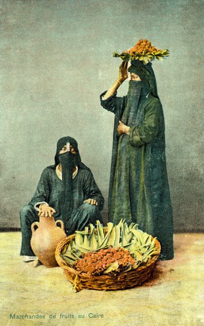 Obsthändler in Kairo, Ägypten von French Photographer