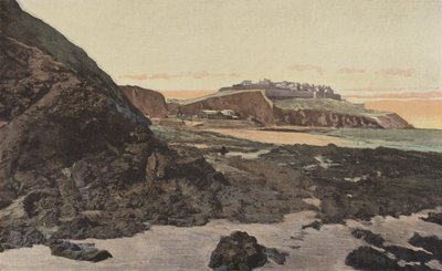 Granville, Die Oberstadt und der Strand von French Photographer