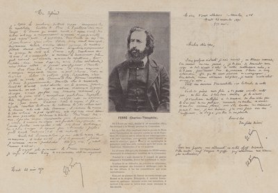 Die Kommune von Paris, Charles-Theophile Ferre von French Photographer