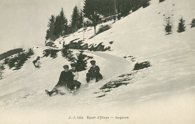 Rodler auf einem Berg von French Photographer