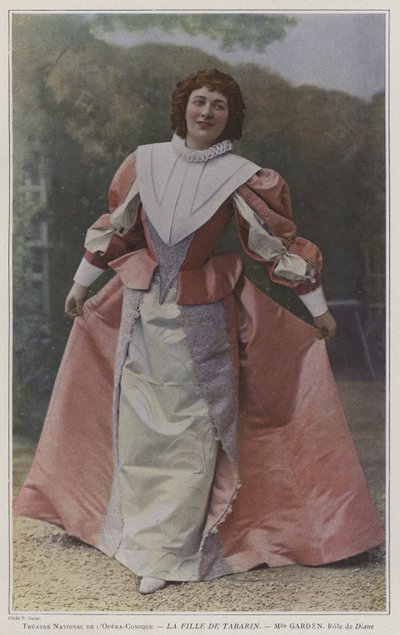 Mary Garden als Diane in La Fille de Tabarin von French Photographer