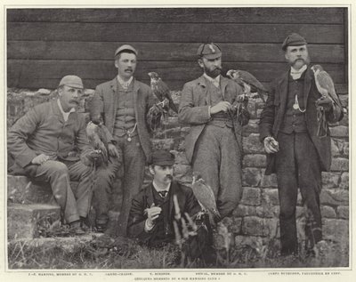 Mitglieder des Old Hawking Club von French Photographer