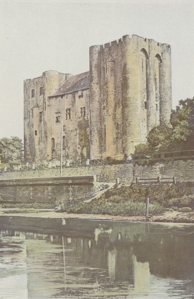 Niort, Schloss, Ansicht von der linken Uferseite der Sèvre Niortaise von French Photographer