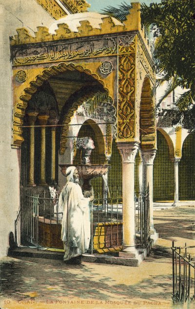 Oran, Algerien, Brunnen der Moschee von Pacha von French Photographer