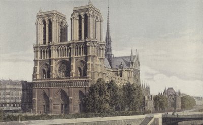 Paris, Eglise Notre-Dame, Blick auf die Westfassade von French Photographer