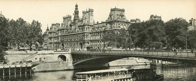 Paris, Das Rathaus und die Arcole-Brücke von French Photographer