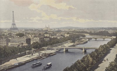 Paris, Blick auf die Seine, vom Pavillon de Flore aus von French Photographer