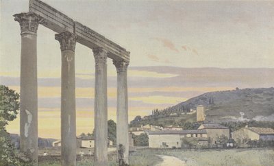 Riez, Antike Überreste am rechten Ufer des Colostre, westlich der Stadt von French Photographer