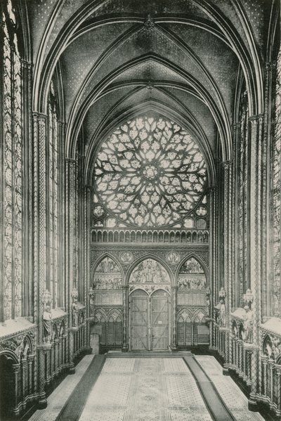 Rosettenfenster in der Sainte-Chapelle von French Photographer
