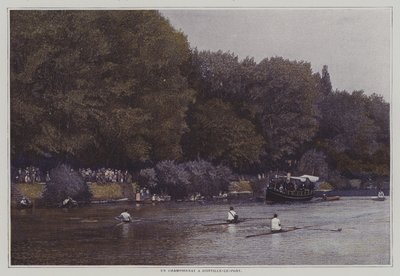 Rudermeisterschaft auf der Marne in Joinville-le-Pont, Frankreich von French Photographer