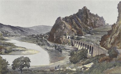 Saint-Paul-en-Cornillon, Blick auf den Felsen von Cornillon von French Photographer