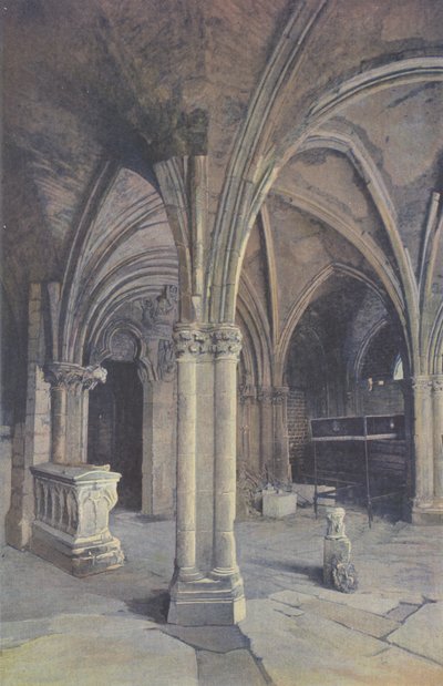 Saint-Pere-sous-Vezelay, Kirche, Vorhalle W (vor der Restaurierung) von French Photographer