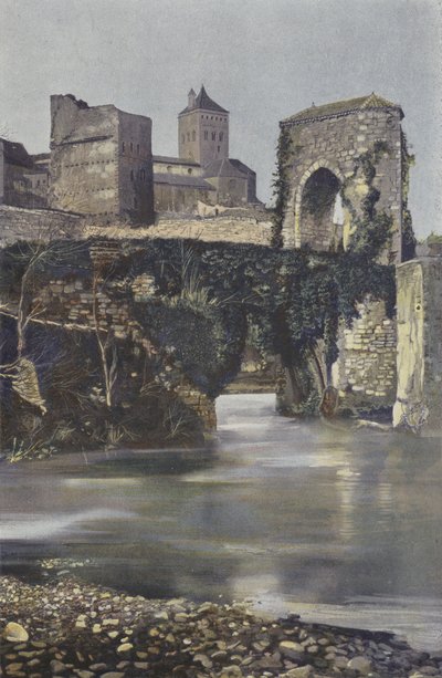 Sauveterre, Alte Brücke über den Gave d