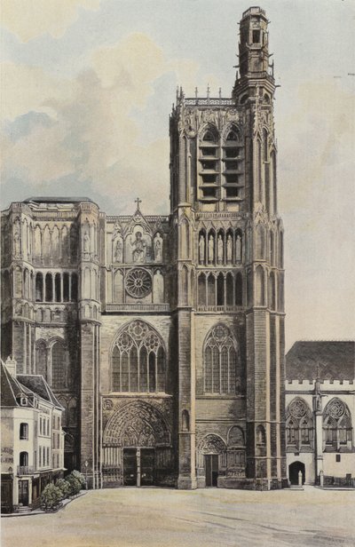Sens, Kathedrale, Fassade W von French Photographer
