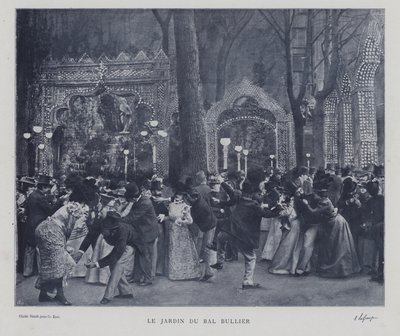 Der Garten des Bal Bullier, Paris von French Photographer