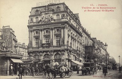 Théâtre de la Renaissance und Boulevard St. Martin, Paris von French Photographer