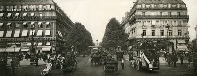 Verkehr in Paris, Frankreich, frühes 20. Jahrhundert von French Photographer