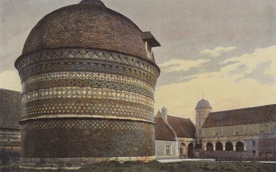 Varengeville, Herrenhaus des Reeders Ango, Innenhof und Taubenschlag von French Photographer