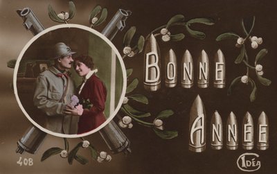 Französische Neujahrskarte, Erster Weltkrieg von French Photographer