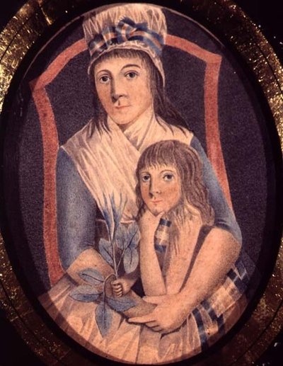 Eine revolutionäre Frau und ihr Sohn, ca. 1790 von French School