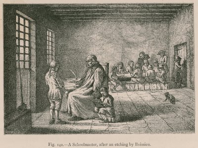 Ein Schulmeister (nach einer Radierung von Boissieu) von French School