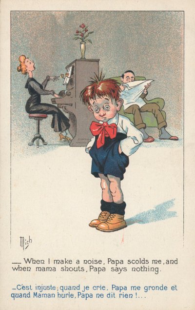 Ein Junge mit den Händen in den Taschen von French School