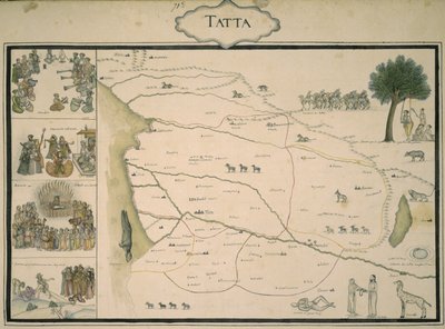 Karte von Tatta, aus 
