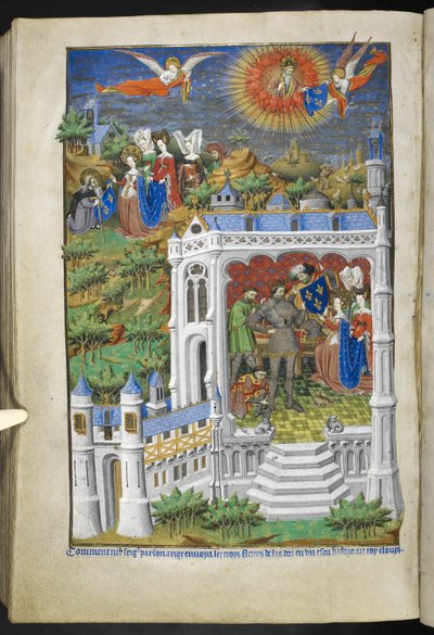 Legende der Fleurs de Lys, aus dem Stundenbuch (Die Bedford-Stunden) c.1410-30 von French School