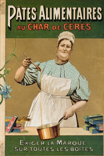 Werbung für Au Char de Ceres Pasta, ca. 1900 von French School