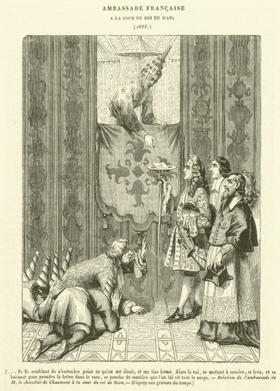 Französische Botschaft am Hof des Königs von Siam von French School