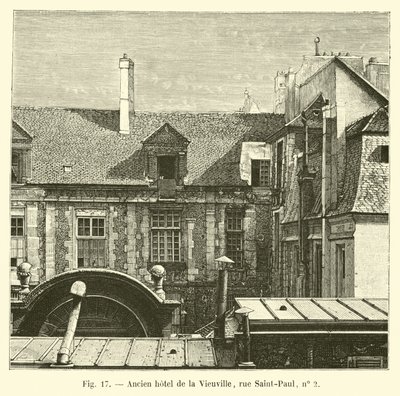 Altes Hotel de la Vieuville, Rue Saint-Paul, Nr. 2 von French School