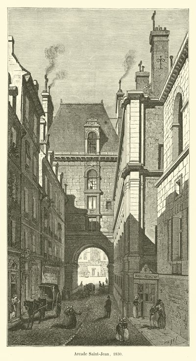 Arkade Saint-Jean, 1830 von French School