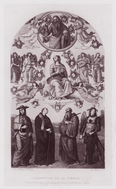 Mariä Himmelfahrt, Gemälde von Perugino in der Akademie der Schönen Künste von Florenz von French School