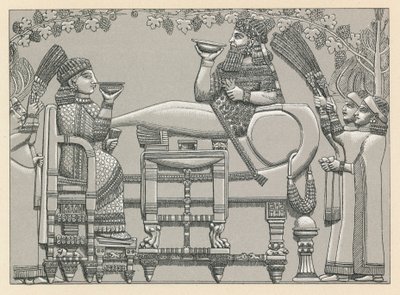 Assyrisches Kostüm von French School