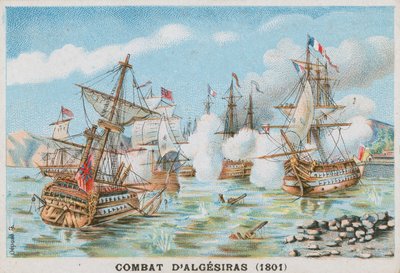 Schlacht von Algeciras, 1801 von French School