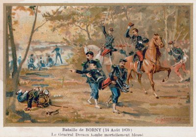 Schlacht von Borny-Colombey, bei der General Decaen tödlich verwundet wurde von French School