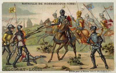 Schlacht von Roosebeke, Flandern, 1382 von French School