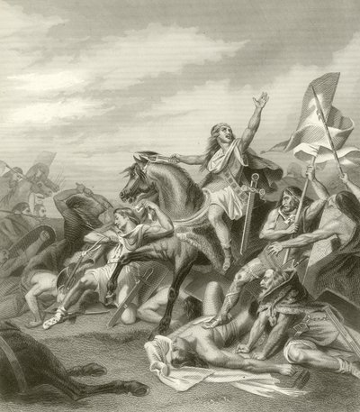 Schlacht von Tolbiacum, 496 von French School