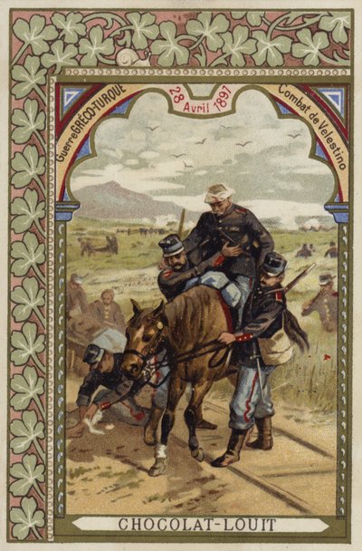 Schlacht von Velestino, Griechisch-Türkischer Krieg, 28. April 1897 von French School