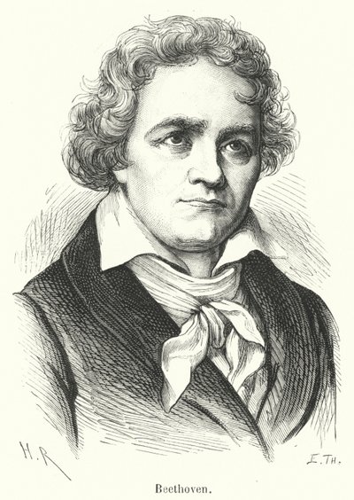 Beethoven (Gravur) von French School